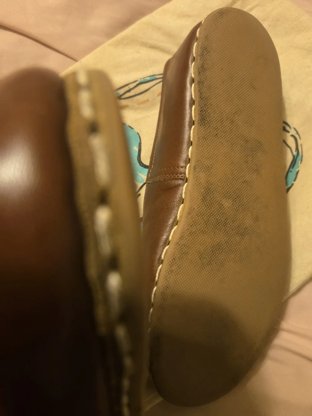Sabah Talavera Brown Leather Slip-On Loafers